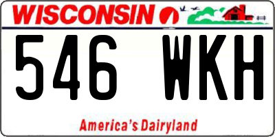 WI license plate 546WKH