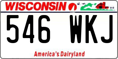WI license plate 546WKJ
