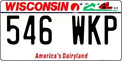 WI license plate 546WKP