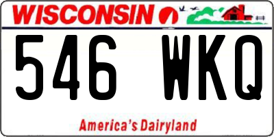 WI license plate 546WKQ