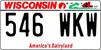 WI license plate 546WKW