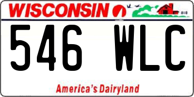 WI license plate 546WLC