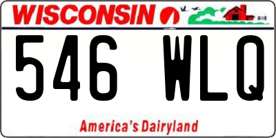 WI license plate 546WLQ