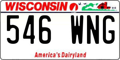 WI license plate 546WNG