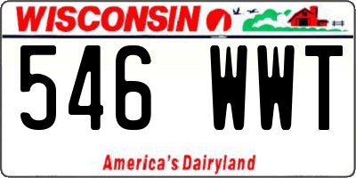 WI license plate 546WWT