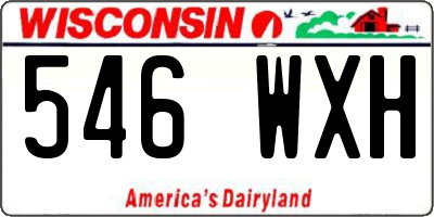 WI license plate 546WXH