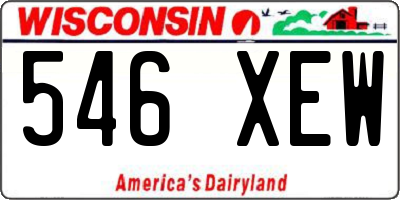WI license plate 546XEW