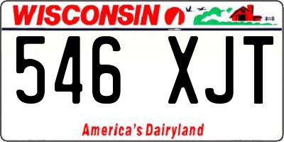WI license plate 546XJT