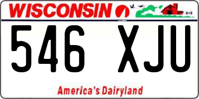 WI license plate 546XJU