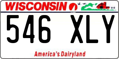WI license plate 546XLY