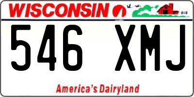 WI license plate 546XMJ