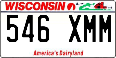 WI license plate 546XMM