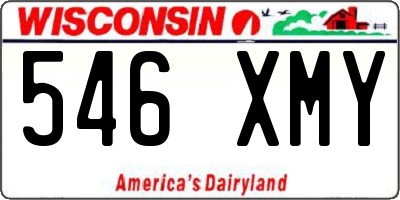 WI license plate 546XMY