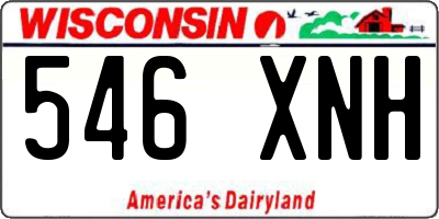 WI license plate 546XNH