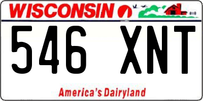 WI license plate 546XNT