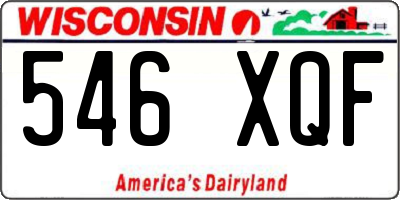 WI license plate 546XQF