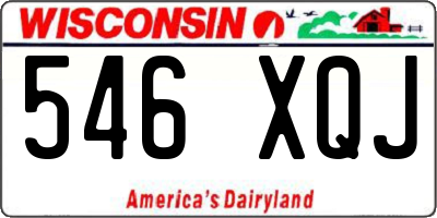 WI license plate 546XQJ