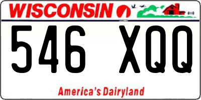 WI license plate 546XQQ