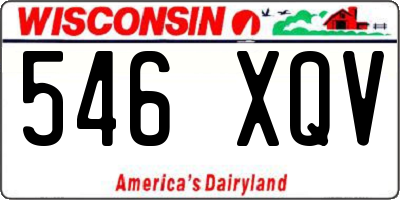 WI license plate 546XQV