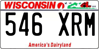 WI license plate 546XRM