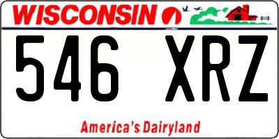 WI license plate 546XRZ