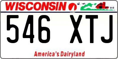 WI license plate 546XTJ