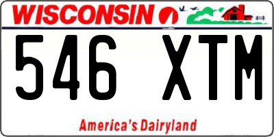 WI license plate 546XTM