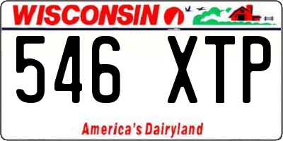 WI license plate 546XTP
