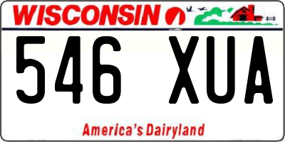 WI license plate 546XUA