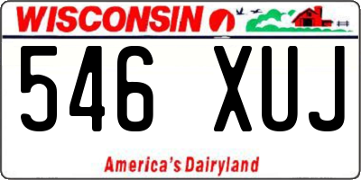 WI license plate 546XUJ