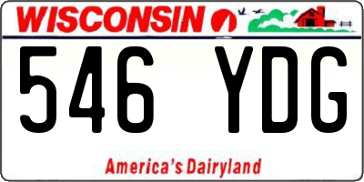 WI license plate 546YDG