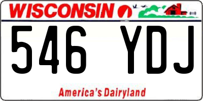 WI license plate 546YDJ