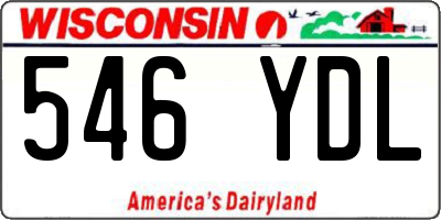 WI license plate 546YDL