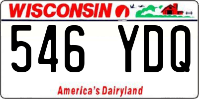 WI license plate 546YDQ