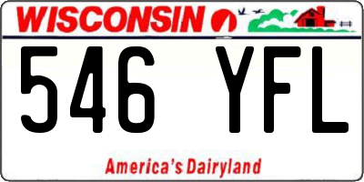 WI license plate 546YFL