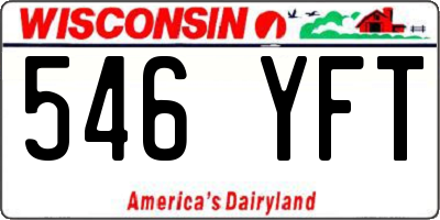 WI license plate 546YFT