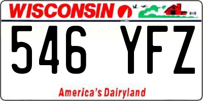WI license plate 546YFZ