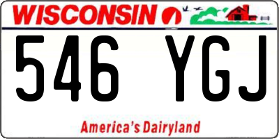 WI license plate 546YGJ