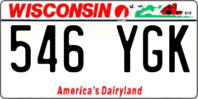 WI license plate 546YGK