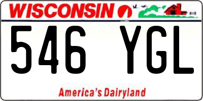 WI license plate 546YGL