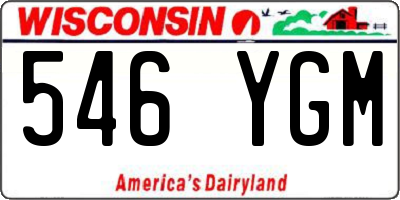 WI license plate 546YGM