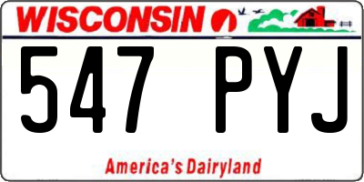 WI license plate 547PYJ