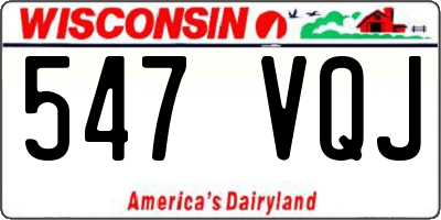 WI license plate 547VQJ
