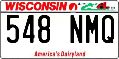 WI license plate 548NMQ