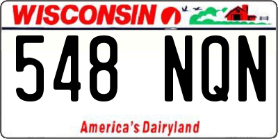 WI license plate 548NQN