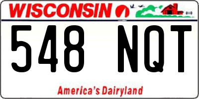 WI license plate 548NQT