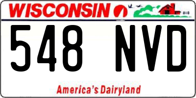 WI license plate 548NVD