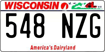 WI license plate 548NZG