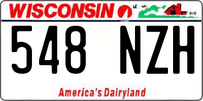 WI license plate 548NZH