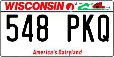 WI license plate 548PKQ